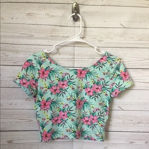 Floral Croptop - NWOT